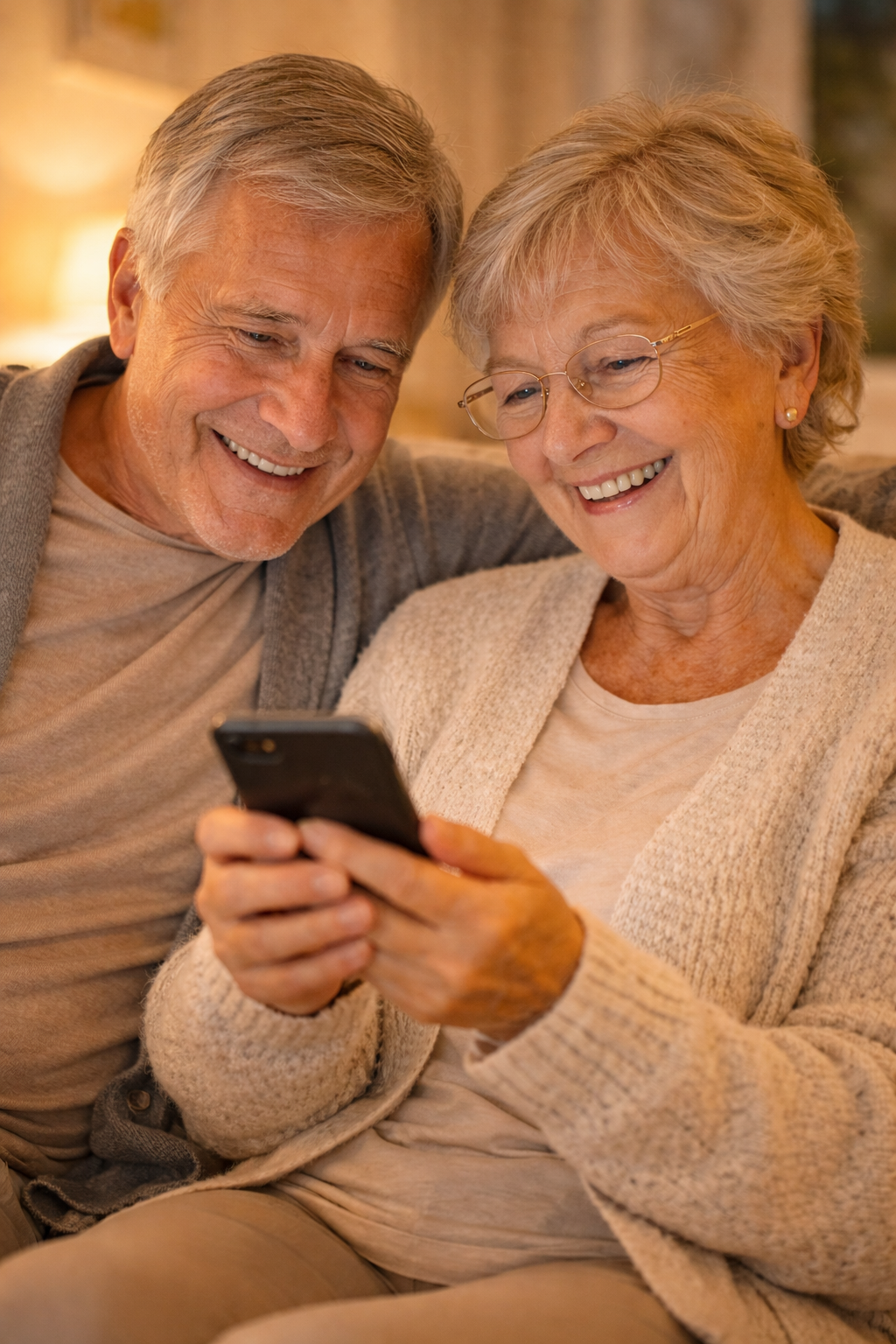 Opa en oma kijken mee